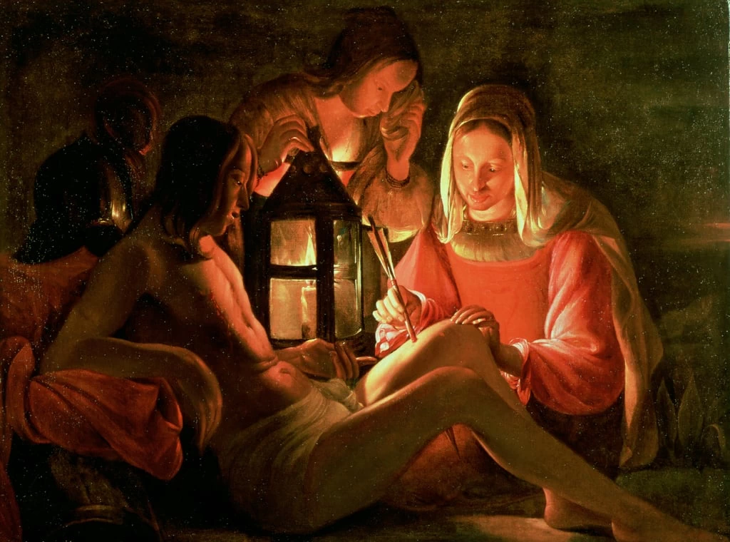 Santa Irene cura san Sebastiano - Musee des Beaux, Arts, Roue